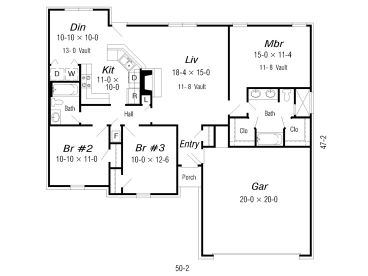 Floor Plan, 061H-0024