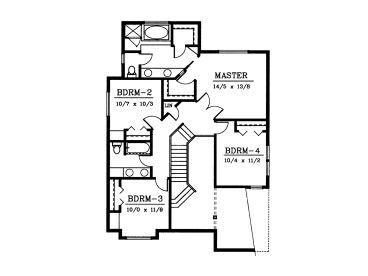 2nd Floor Plan, 026H-0031