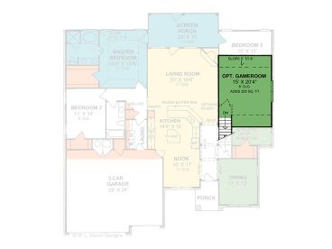 2nd Floor Plan, 059H-0071