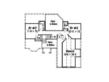 2nd Floor Plan, 061H-0058
