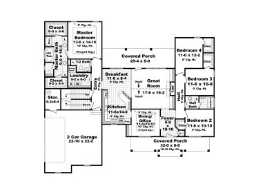 1st Floor Plan, 001H-0171