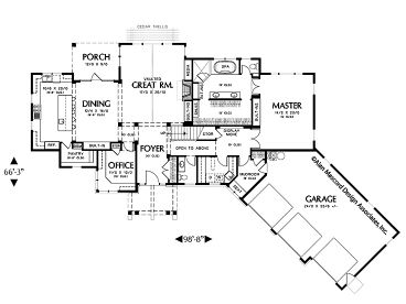 1st Floor Plan, 034H-0028