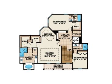 2nd Floor Plan, 040H-0099