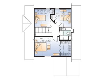 2nd Floor Plan, 027H-0201