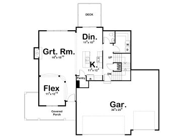 1st Floor Plan, 050H-0114