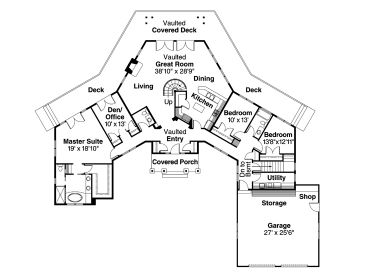 1st Floor Plan, 051H-0043