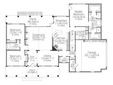 1st Floor Plan, 042H-0009