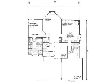 1st Floor Plan, 007H-0086
