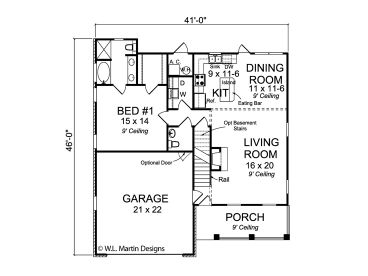 1st Floor Plan, 059H-0135