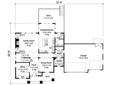 1st Floor Plan, 023H-0115