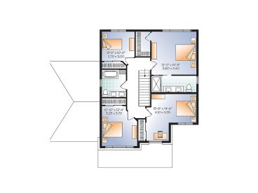 2nd Floor Plan, 027H-0445