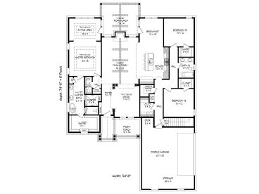 Floor Plan, 062H-0136