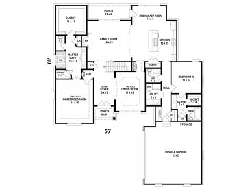 1st Floor Plan, 006H-0191