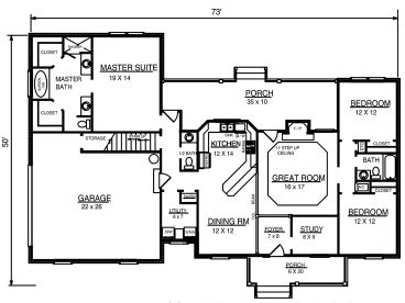 1st Floor Plan, 004H-0051