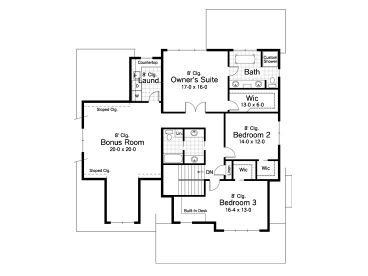 2nd Floor Plan, 023H-0130