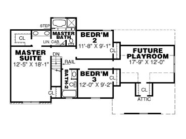 2nd Floor Plan, 011H-0004