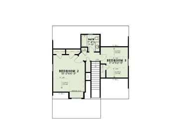 2nd Floor Plan, 025H-0350
