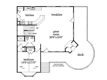 1st Floor Plan, 053H-0033