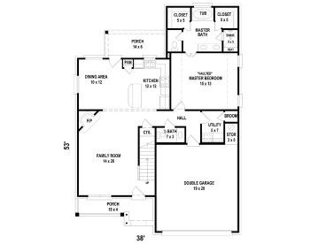 1st Floor Plan, 006H-0171