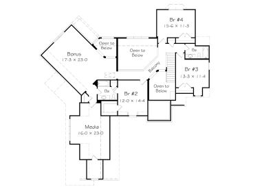 2nd Floor Plan, 061H-0188