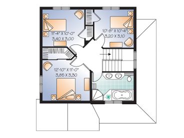 2nd Floor Plan, 027H-0038