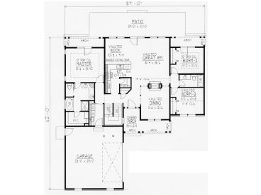 1st Floor Plan, 018H-0012