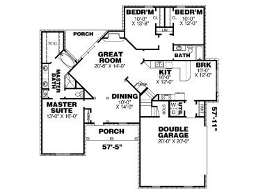 1st Floor Plan, 011H-0029