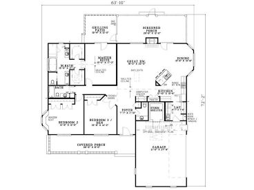 Floor Plan, 025H-0045