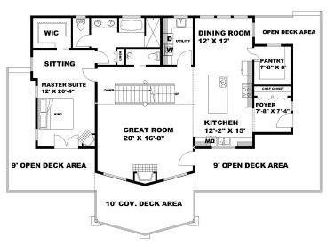 1st Floor Plan, 012H-0313