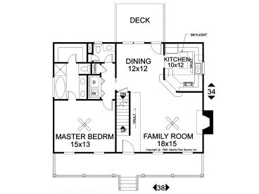 1st Floor Plan, 007H-0025
