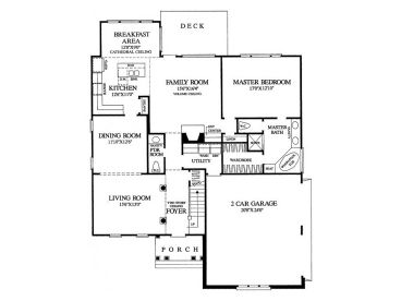 1st Floor Plan, 063H-0017