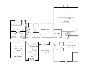 2nd Floor Plan, 007H-0100