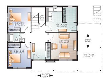 1st Floor Plan, 027H-0398