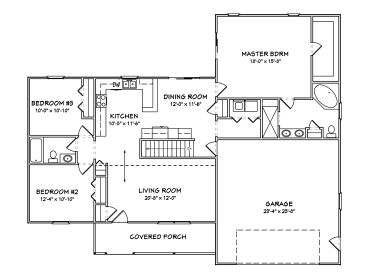 Floor Plan, 048H-0064