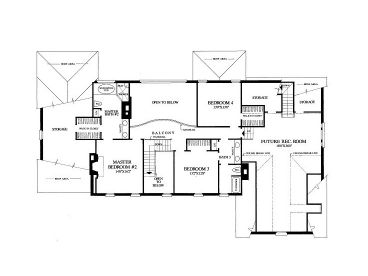 2nd Floor Plan, 063H-0200