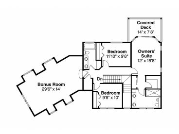 2nd Floor Plan, 051H-0306