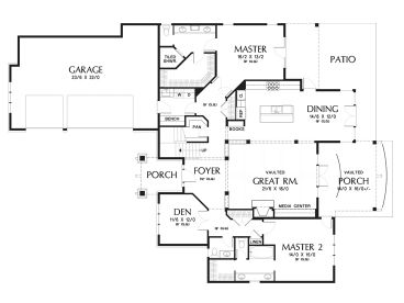 1st Floor Plan, 034H-0356