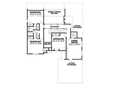 2nd Floor Plan, 011H-0043