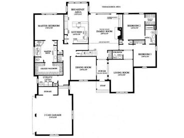 1st Floor Plan, 063H-0097