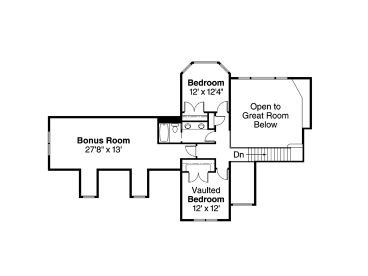 2nd Floor Plan, 051H-0149