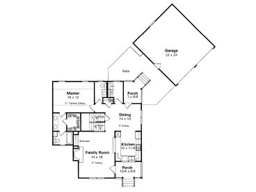 1st Floor Plan, 030H-0028