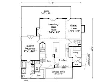 1st Floor Plan, 053H-0080