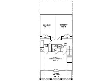 2nd Floor Plan, 006H-0151