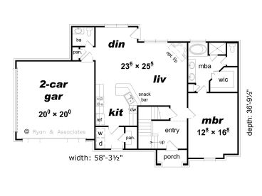 1st Floor Plan, 061H-0159