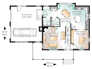 1st Floor Plan, 027H-0165