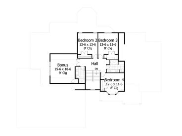 2nd Floor Plan, 023H-0176