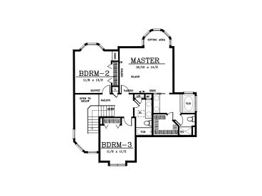 2nd Floor Plan, 026H-0046