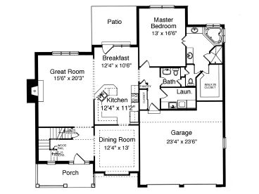 1st Floor Plan, 046H-0025