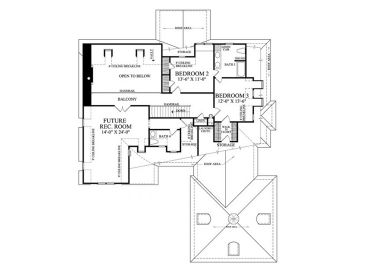 2nd Floor Plan, 063H-0131