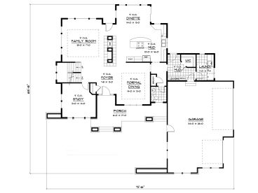 1st Floor Plan, 023H-0075